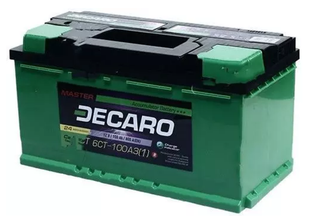 Акумулятор 100Ah-12v DECARO MASTER (353х175х190), R,EN840